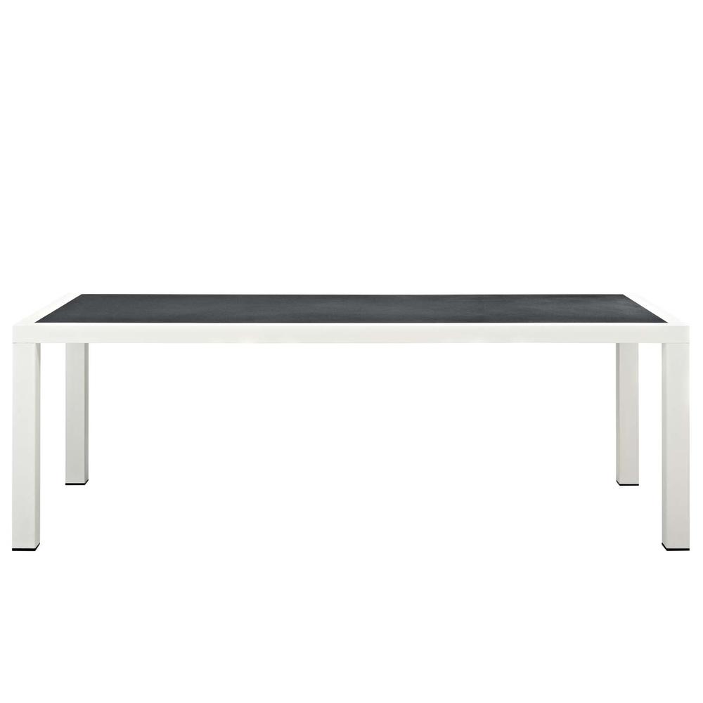 Stance 90.5" Outdoor Patio Aluminum Dining Table. Picture 2