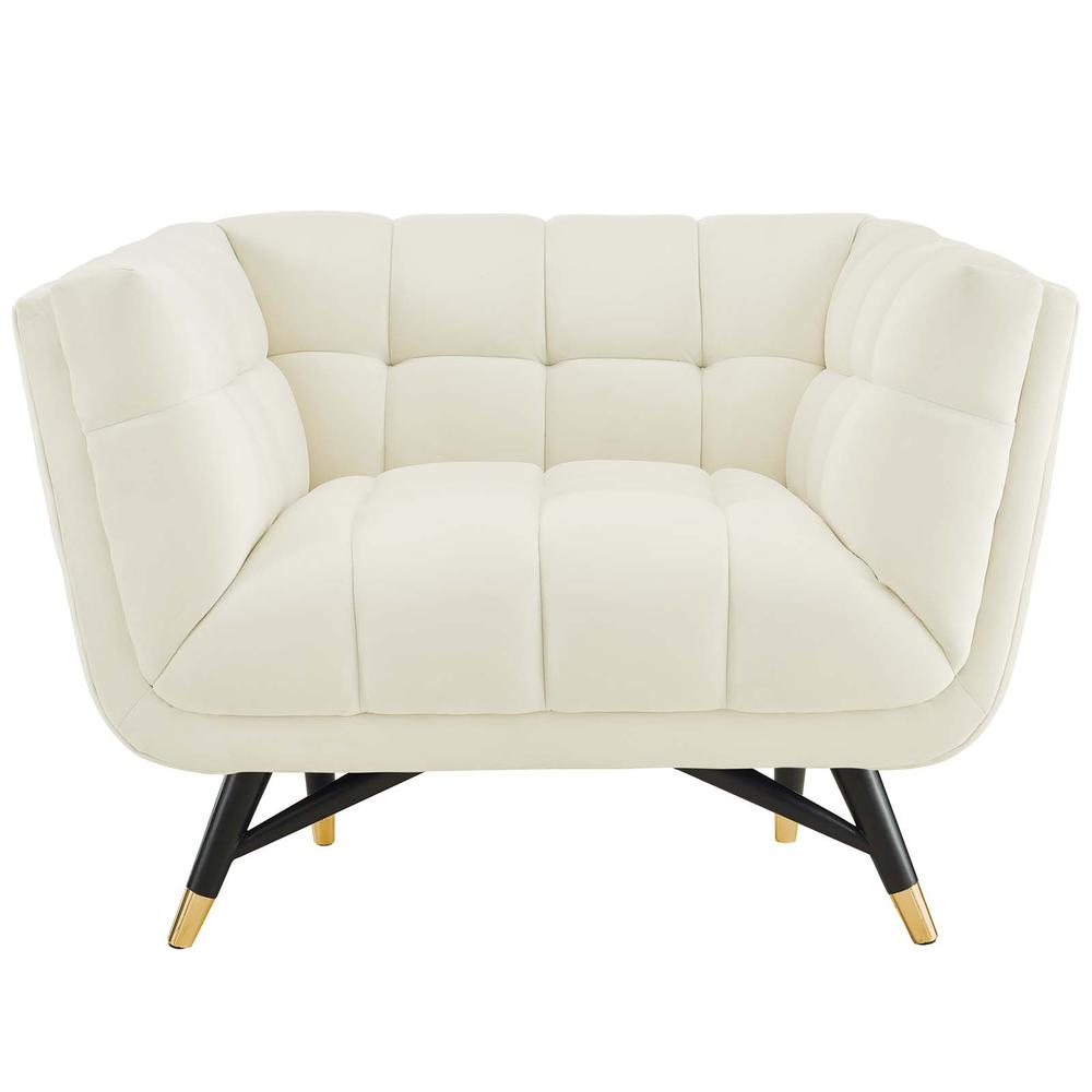 Adept Upholstered Velvet Armchair. Picture 4