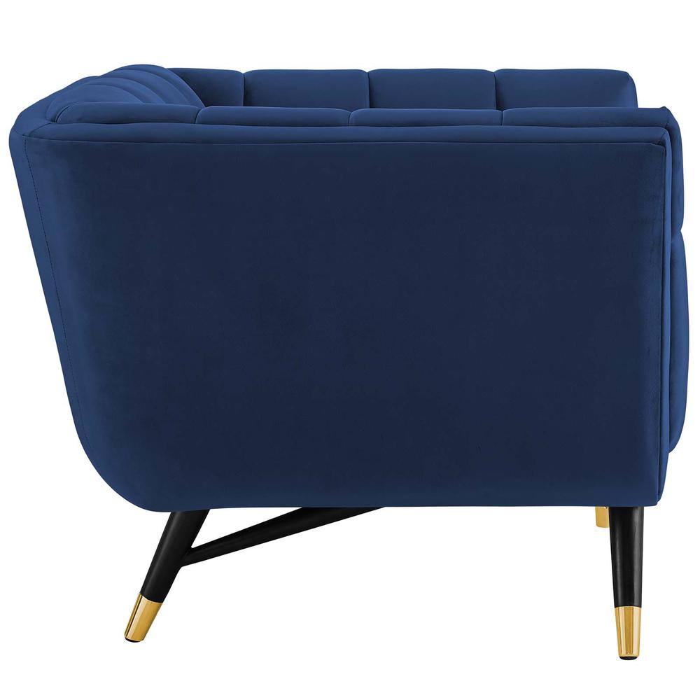 Adept Upholstered Velvet Armchair. Picture 2