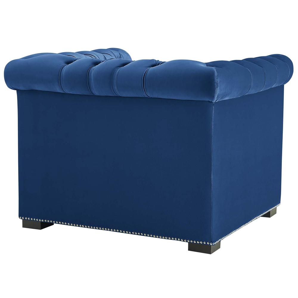 Heritage Upholstered Velvet Armchair. Picture 3
