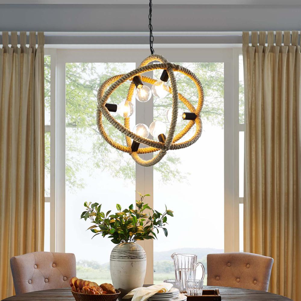 Transpose Rope Pendant Chandelier. Picture 4
