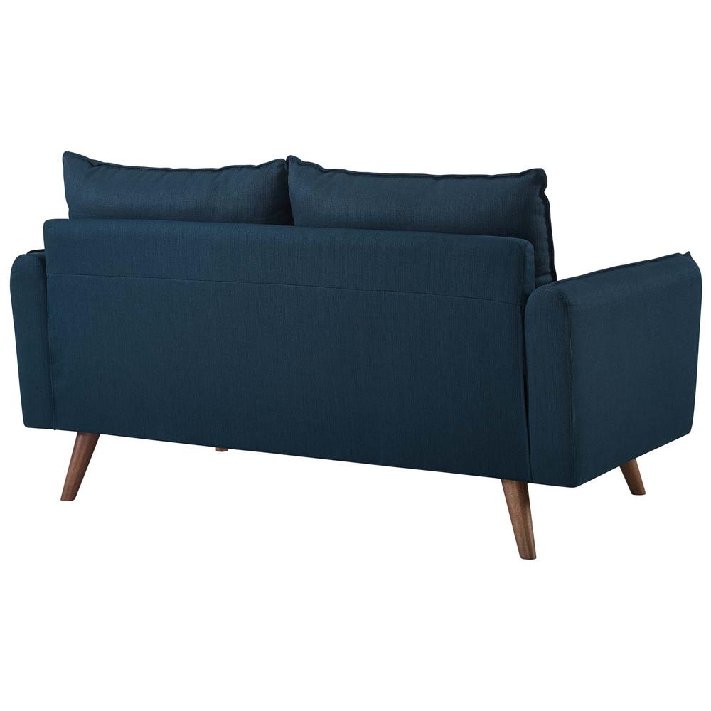 Revive Upholstered Fabric Loveseat - Azure EEI-3091-AZU. Picture 3