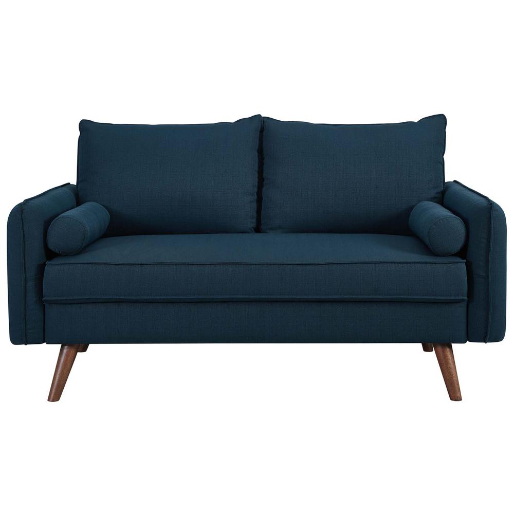 Revive Upholstered Fabric Loveseat - Azure EEI-3091-AZU. Picture 4