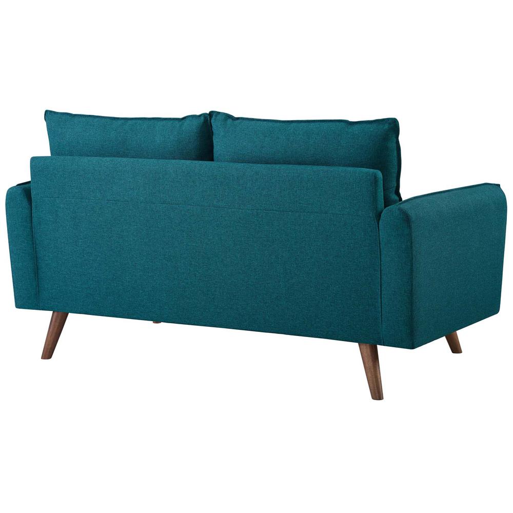 Revive Upholstered Fabric Loveseat - Teal EEI-3091-TEA. Picture 3