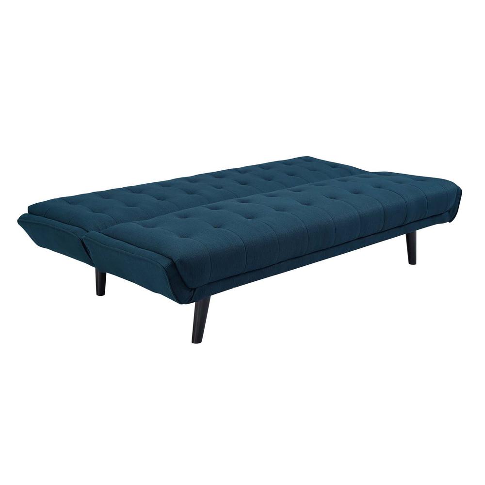 Glance Tufted Convertible Fabric Sofa Bed - Azure EEI-3093-AZU. Picture 4