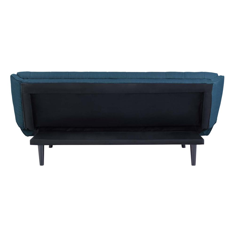 Glance Tufted Convertible Fabric Sofa Bed - Azure EEI-3093-AZU. Picture 5
