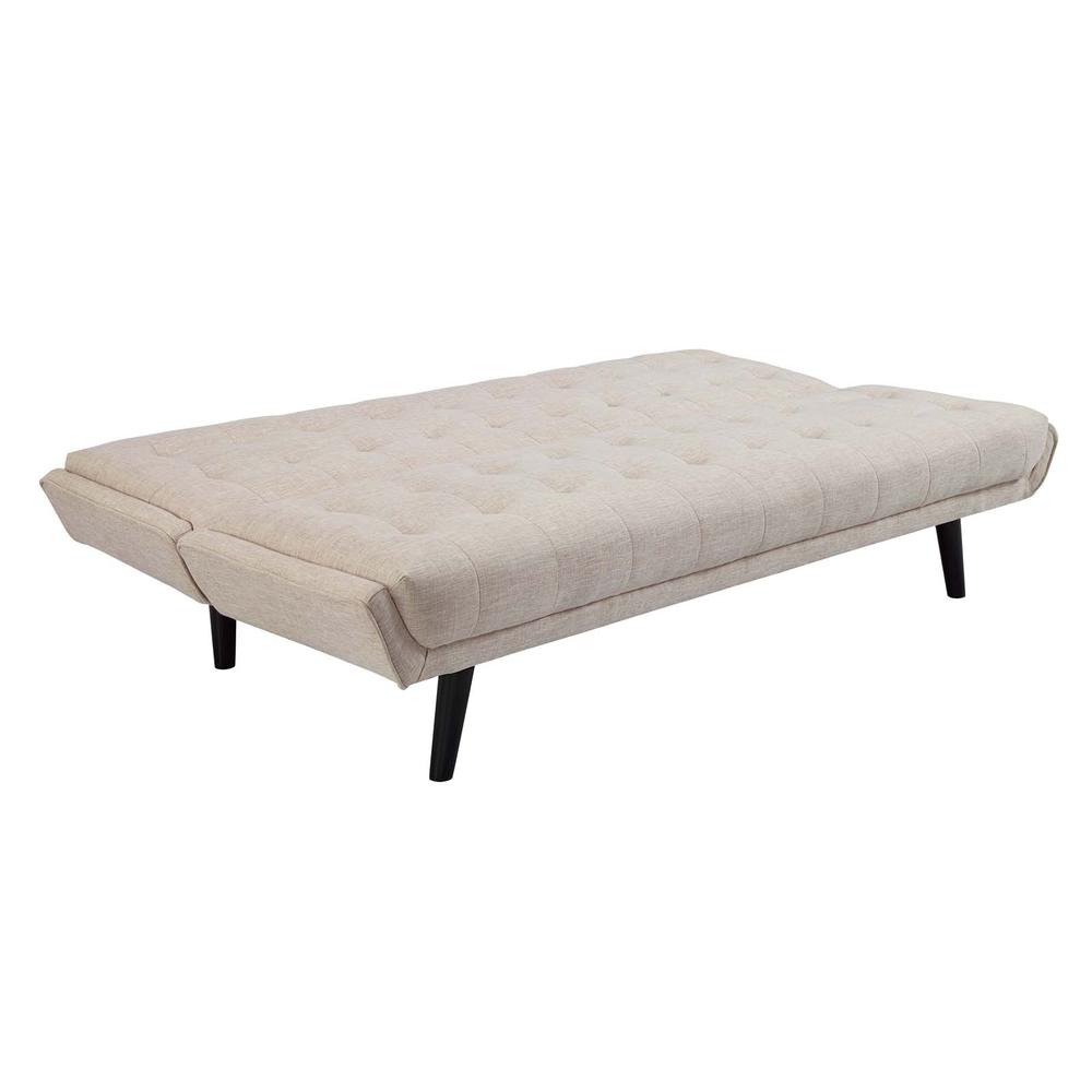 Glance Tufted Convertible Fabric Sofa Bed - Beige EEI-3093-BEI. Picture 4