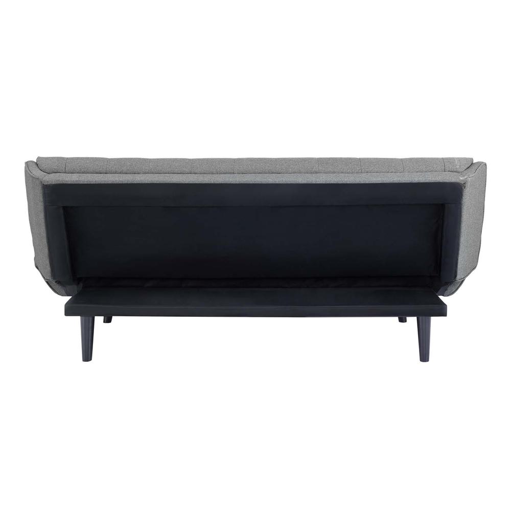 Glance Tufted Convertible Fabric Sofa Bed - Gray EEI-3093-GRY. Picture 5