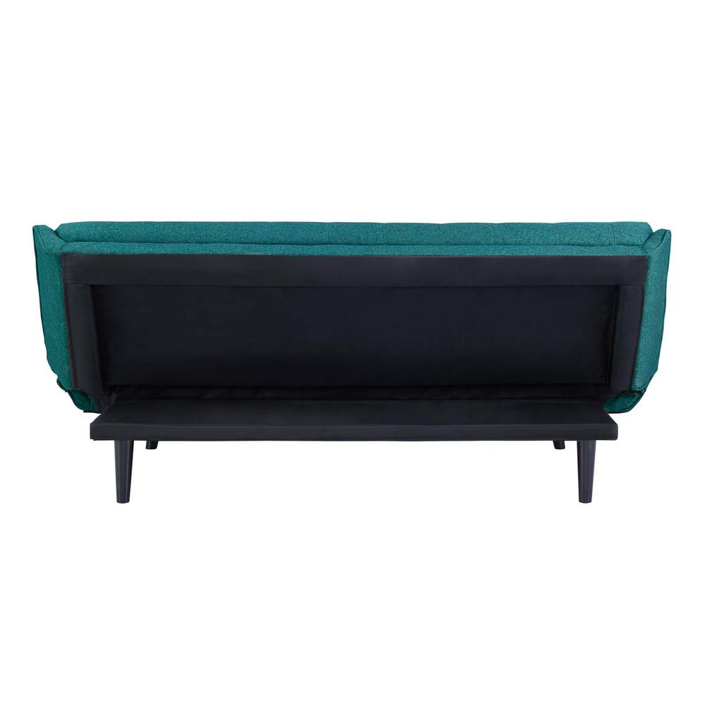 Glance Tufted Convertible Fabric Sofa Bed - Teal EEI-3093-TEA. Picture 5