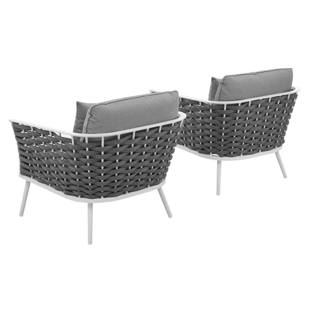 Stance Armchair Outdoor Patio Aluminum Set of 2. Picture 2