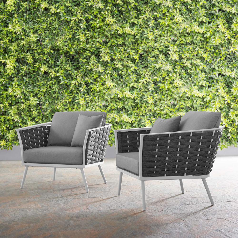 Stance Armchair Outdoor Patio Aluminum Set of 2. Picture 6