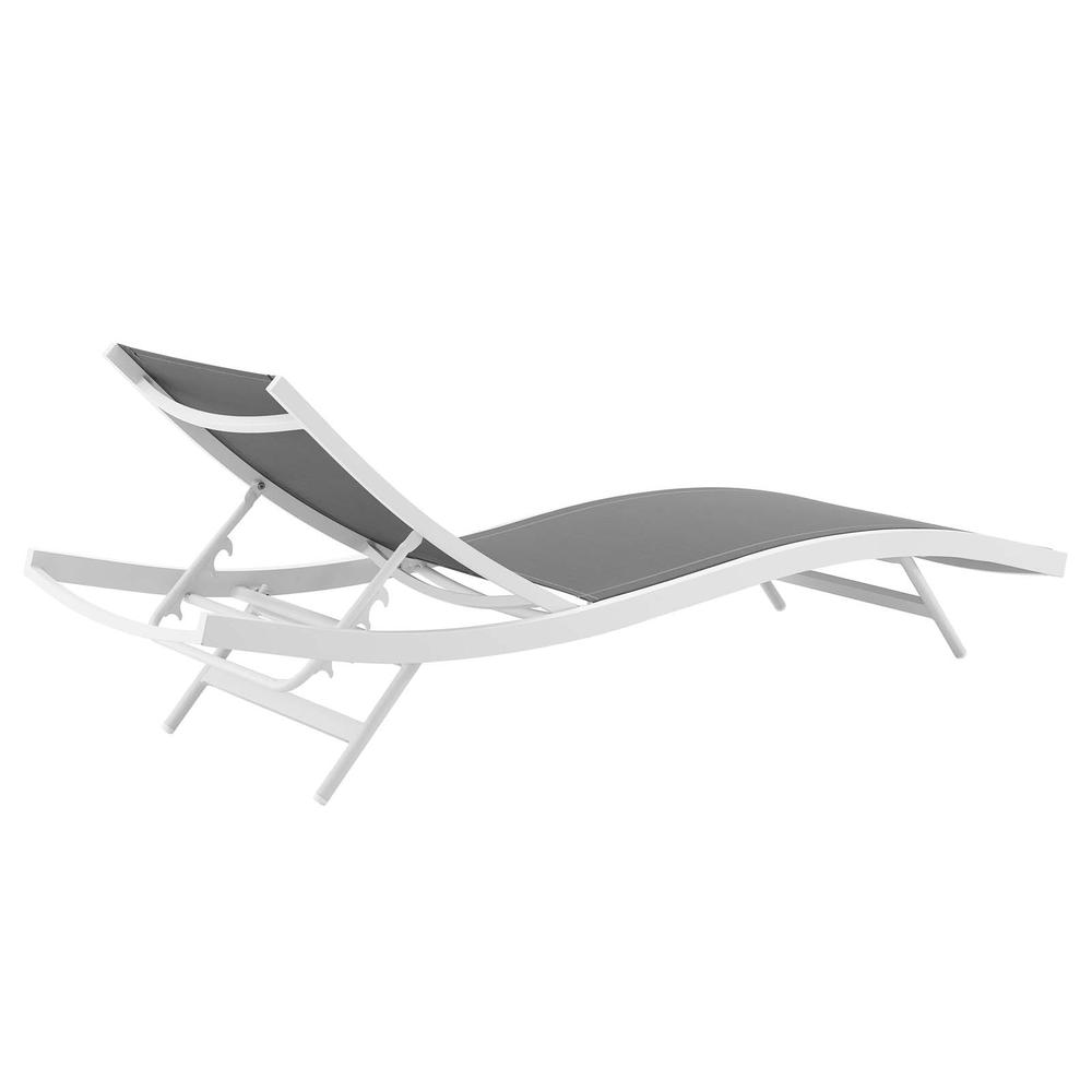 Glimpse Outdoor Patio Mesh Chaise Lounge Chair. Picture 3