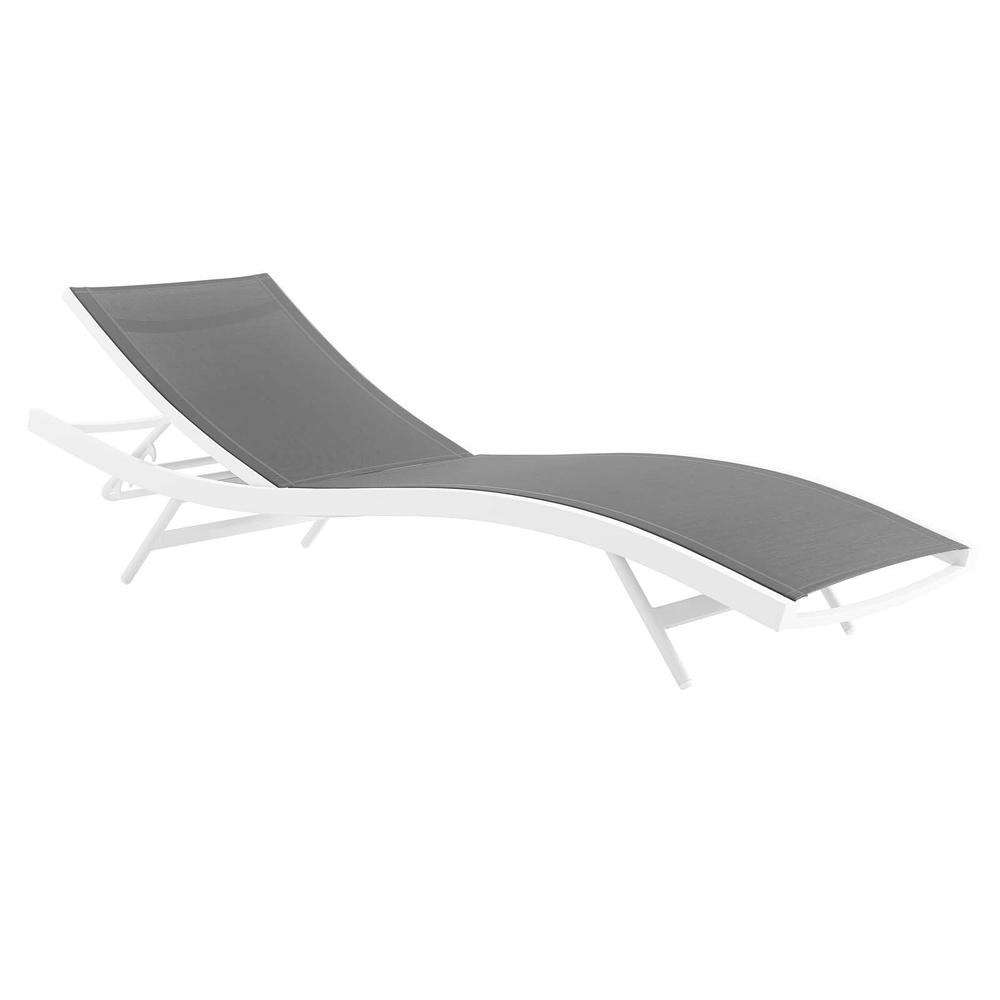 Glimpse Outdoor Patio Mesh Chaise Lounge Chair. Picture 4