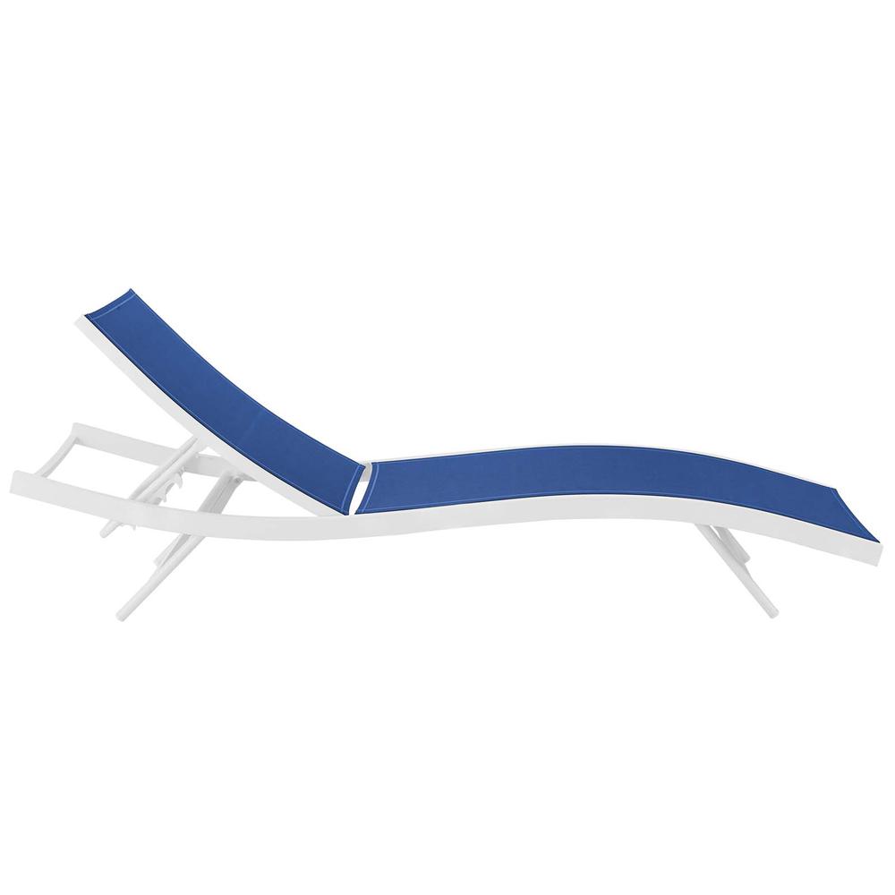 Glimpse Outdoor Patio Mesh Chaise Lounge Chair. Picture 5