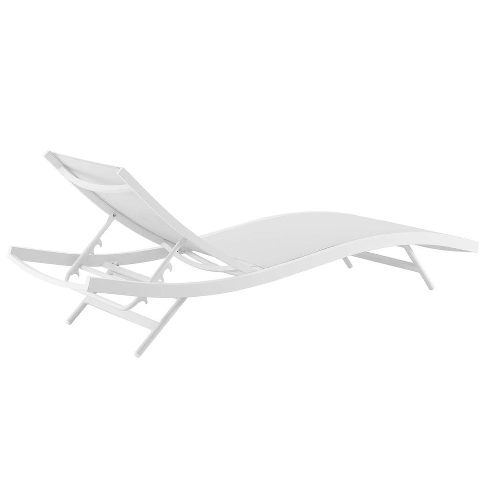 Glimpse Outdoor Patio Mesh Chaise Lounge Chair. Picture 3