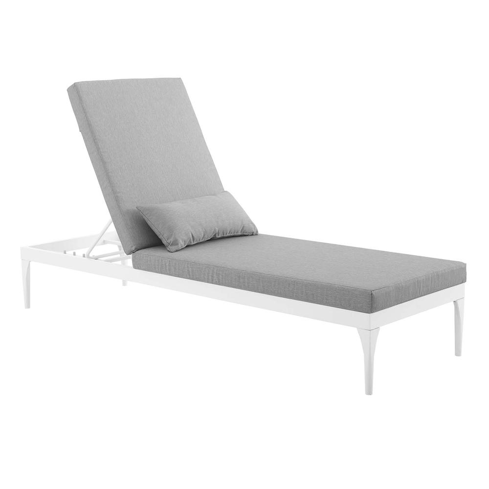 Perspective Cushion Outdoor Patio Chaise Lounge Chair. The main picture.