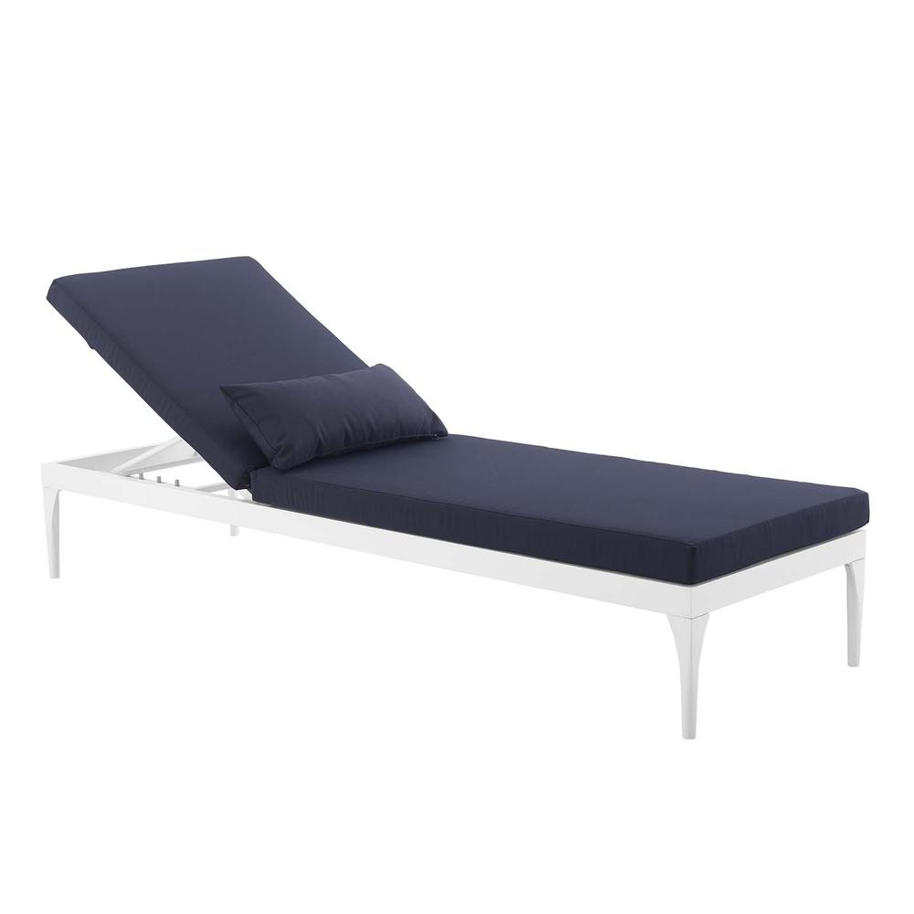 Perspective Cushion Outdoor Patio Chaise Lounge Chair. Picture 5