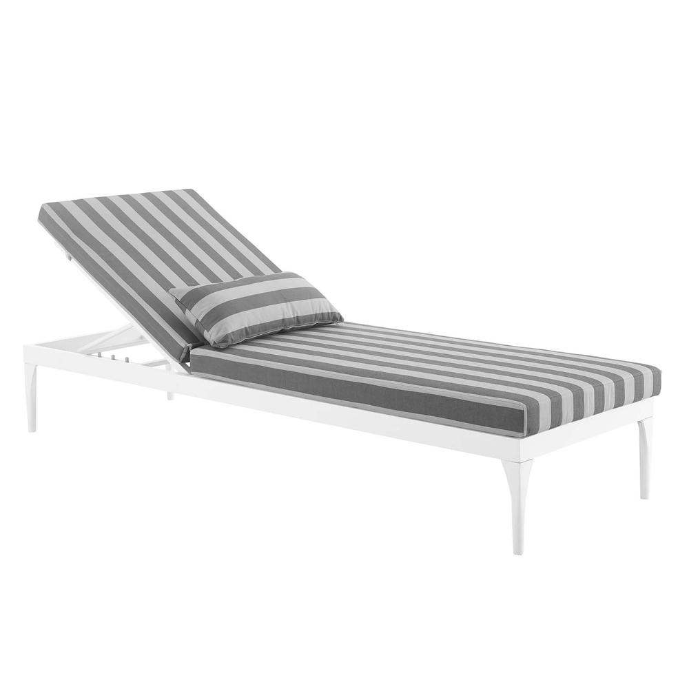 Perspective Cushion Outdoor Patio Chaise Lounge Chair. Picture 3