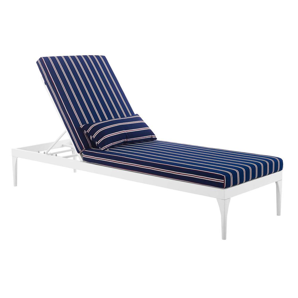 Perspective Cushion Outdoor Patio Chaise Lounge Chair. Picture 1