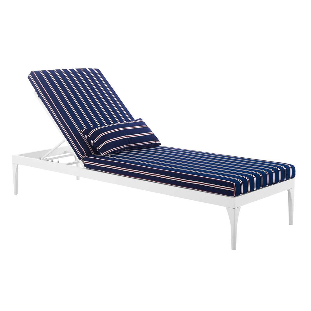 Perspective Cushion Outdoor Patio Chaise Lounge Chair. Picture 2