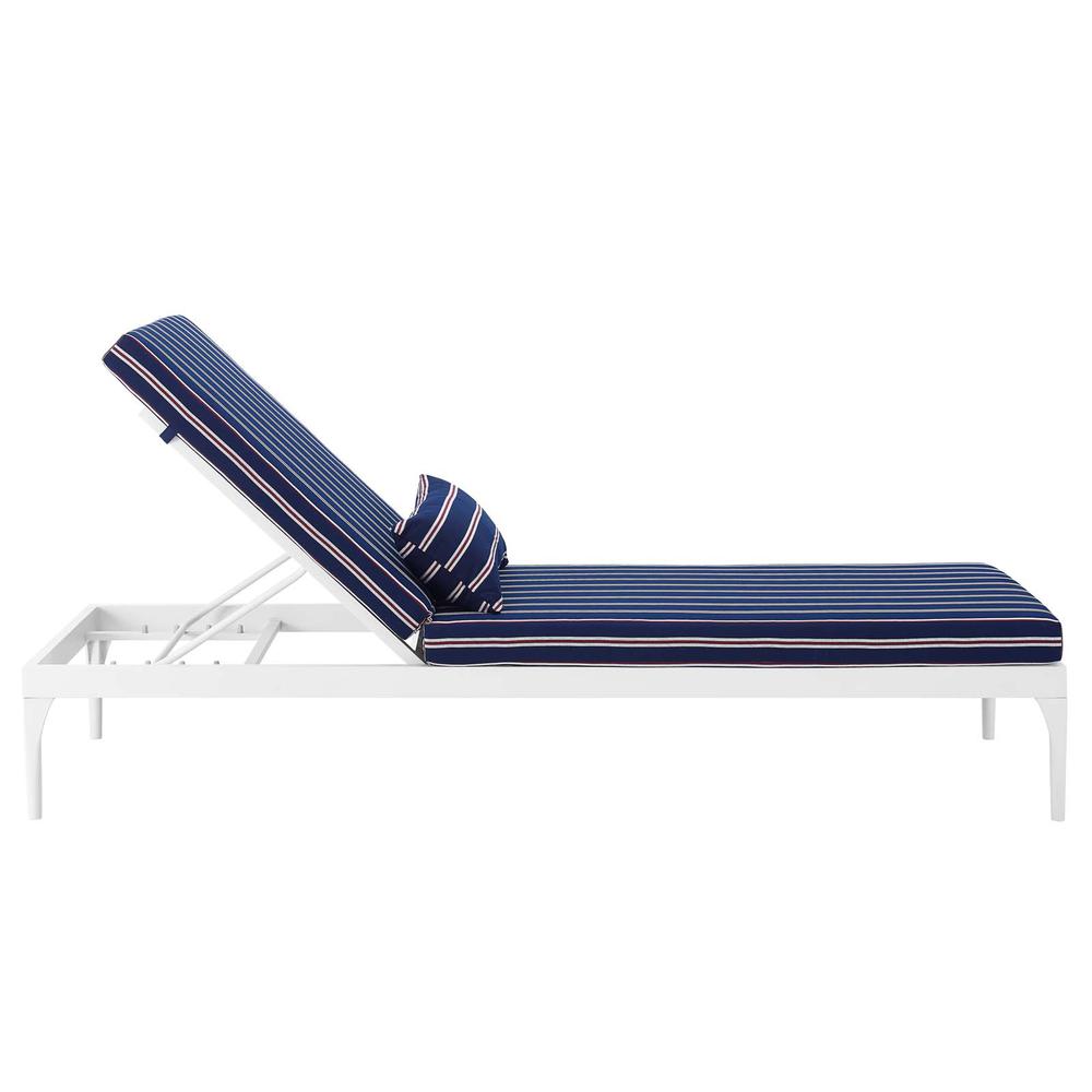 Perspective Cushion Outdoor Patio Chaise Lounge Chair. Picture 4