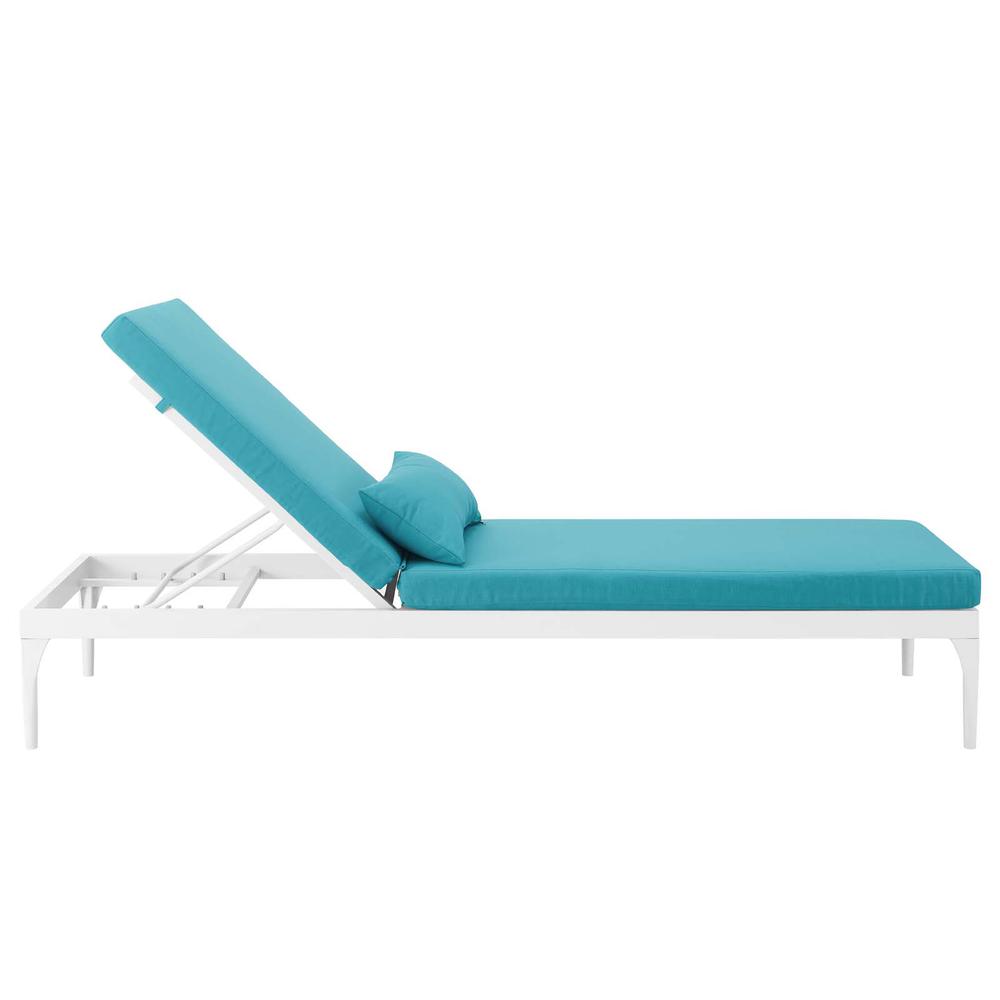 Perspective Cushion Outdoor Patio Chaise Lounge Chair. Picture 2