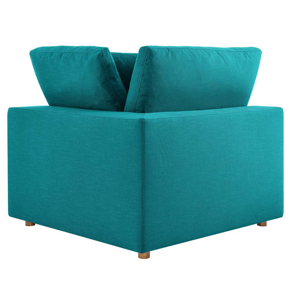 Commix Down Filled Overstuffed Corner Chair - Teal EEI-3319-TEA. Picture 2
