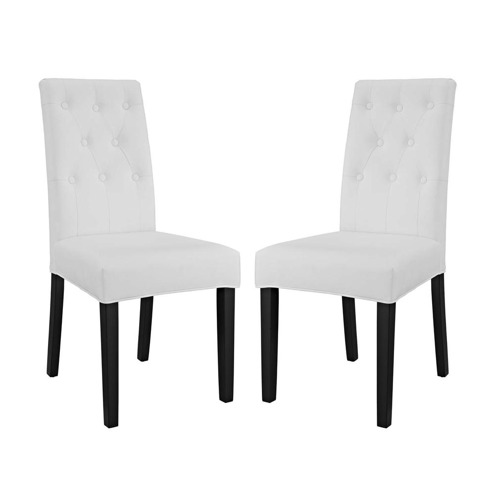 Confer Dining Side Chair Vinyl Set of 2. The main picture.