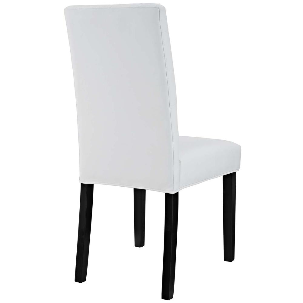 Confer Dining Side Chair Vinyl Set of 2. Picture 4