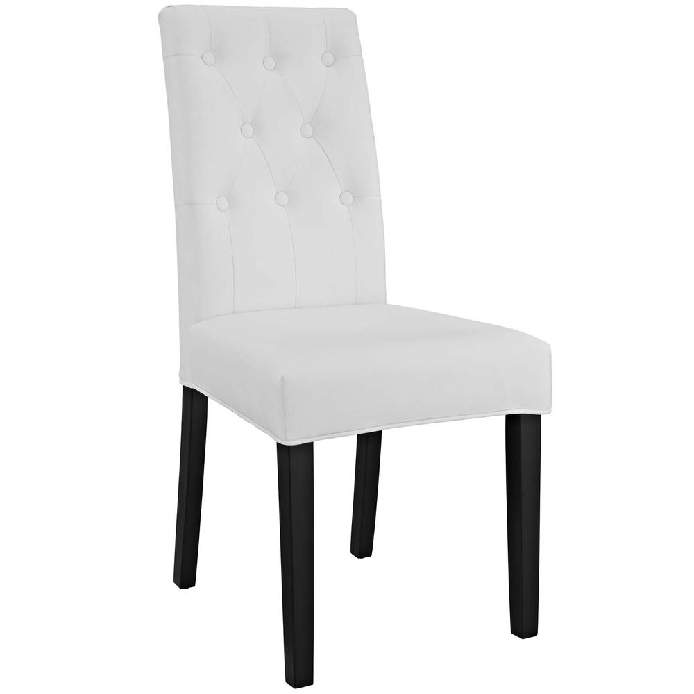 Confer Dining Side Chair Vinyl Set of 4. Picture 2