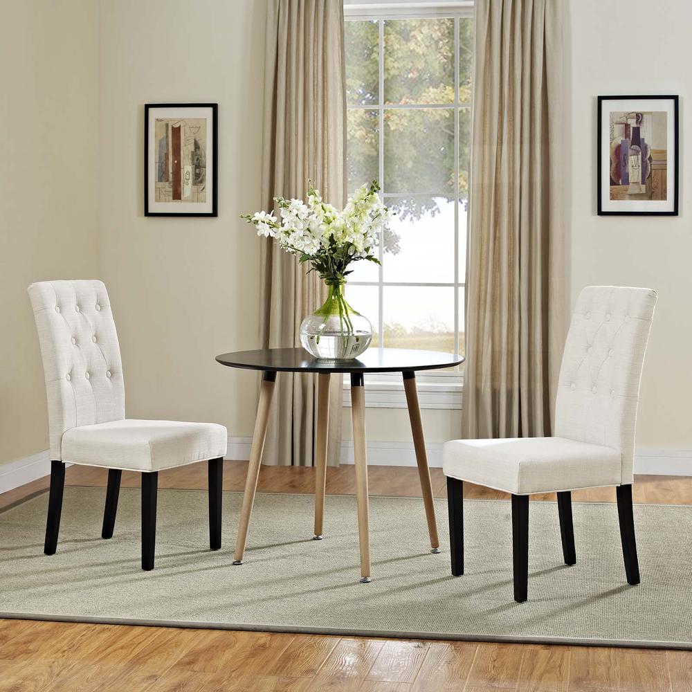 Confer Dining Side Chair Fabric Set of 2. Picture 5