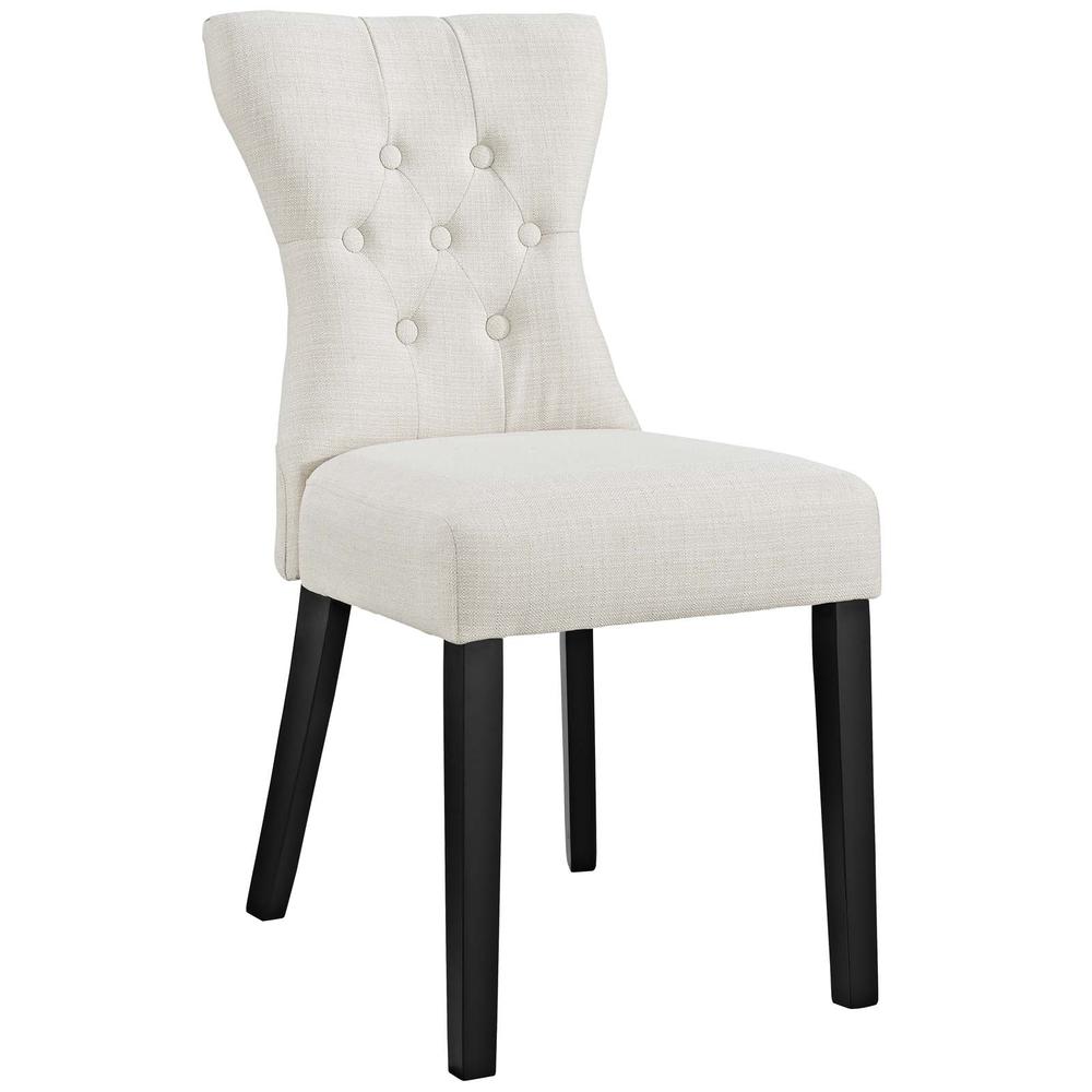 Silhouette Dining Side Chairs Upholstered Fabric Set of 4. Picture 2