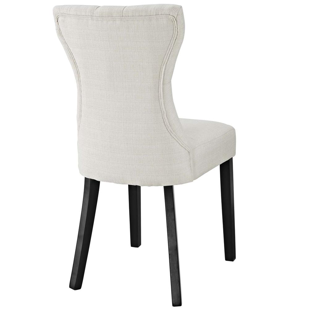 Silhouette Dining Side Chairs Upholstered Fabric Set of 4. Picture 4