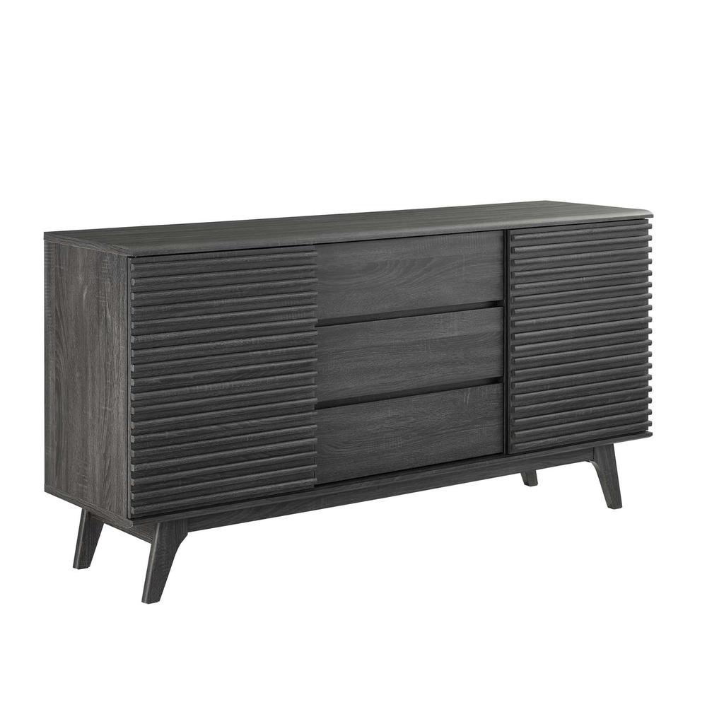 Render 63" Sideboard Buffet Table or TV Stand. Picture 1