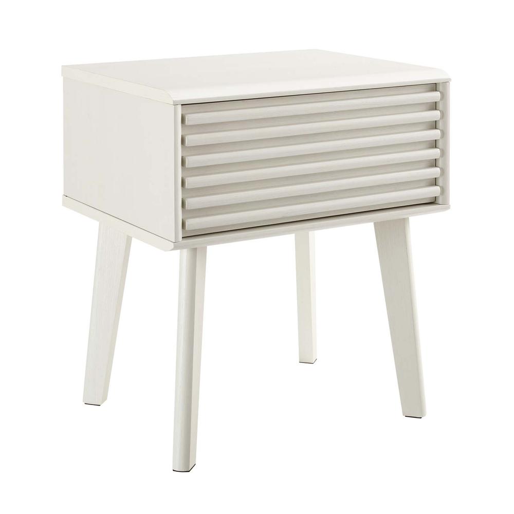 Render End Table - White EEI-3345-WHI. The main picture.