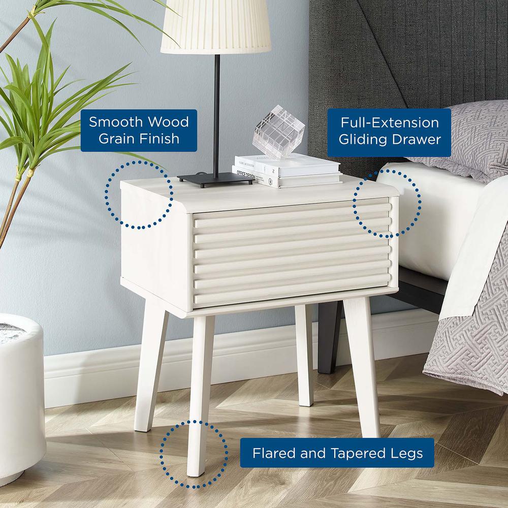 Render End Table - White EEI-3345-WHI. Picture 6