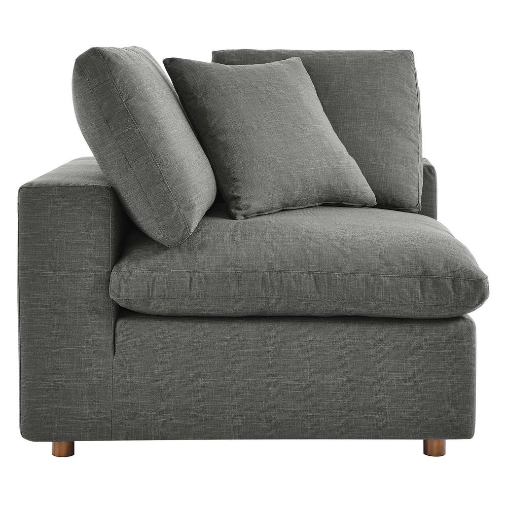 Commix Down Filled Overstuffed 2 Piece Sectional Sofa Set - Gray EEI-3354-GRY. Picture 4