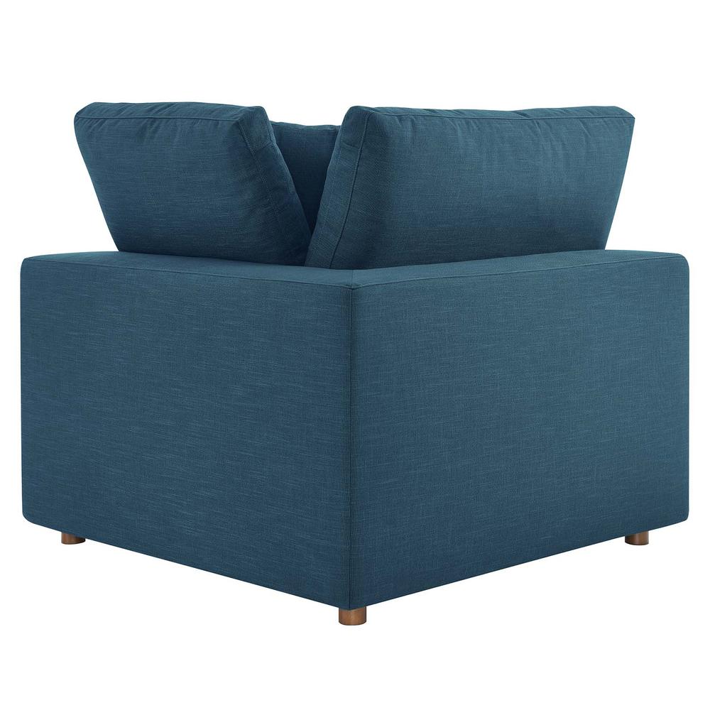 Commix Down Filled Overstuffed 4 Piece Sectional Sofa Set Azure EEI-3356-AZU. Picture 3