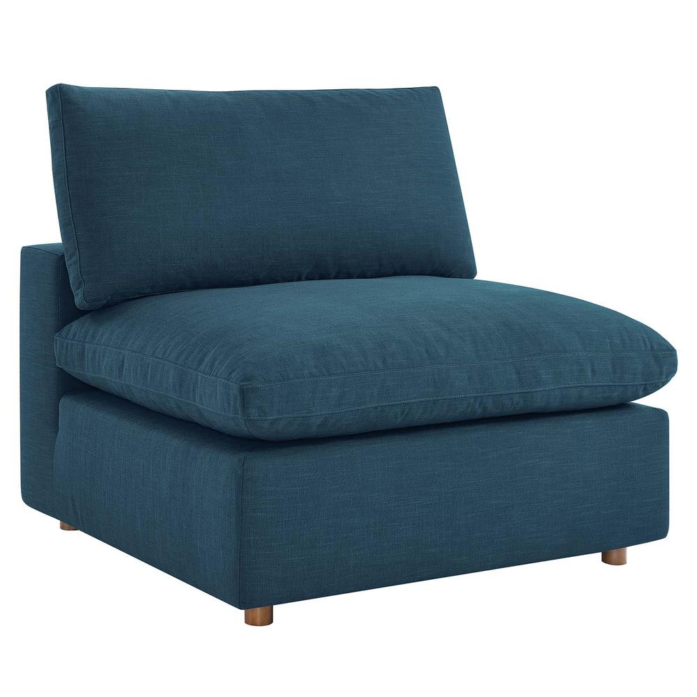 Commix Down Filled Overstuffed 4 Piece Sectional Sofa Set Azure EEI-3356-AZU. Picture 6