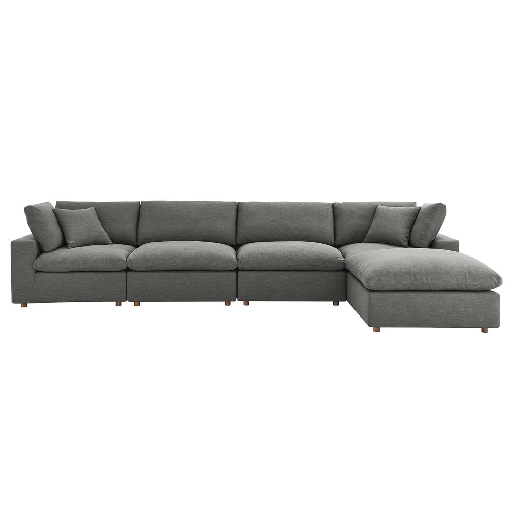 Commix Down Filled Overstuffed 5 Piece Sectional Sofa Set. Picture 11