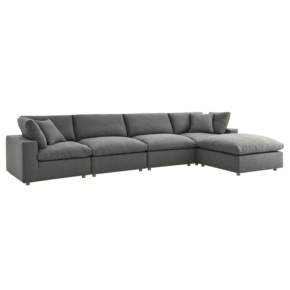 Commix Down Filled Overstuffed 5 Piece Sectional Sofa Set. Picture 1
