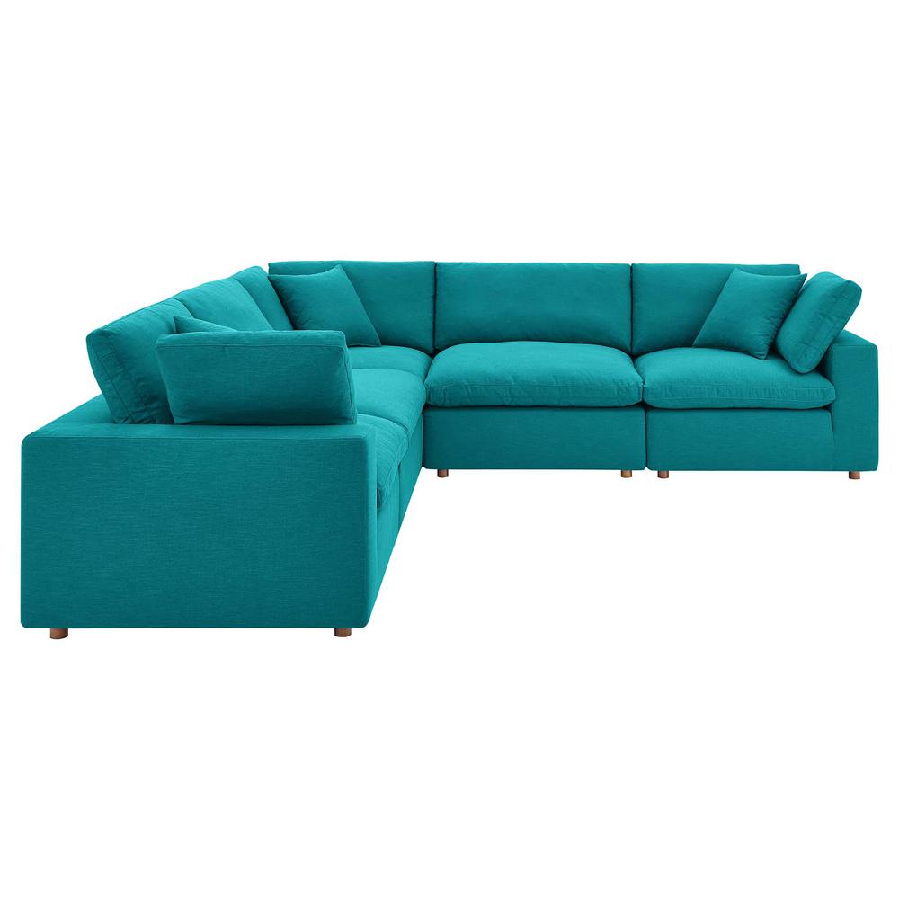 Commix Down Filled Overstuffed 5 Piece 5-Piece Sectional Sofa. Picture 9