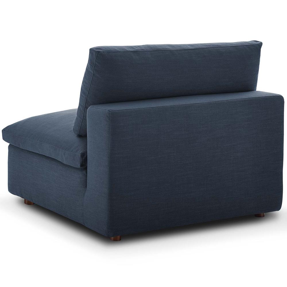 Commix Down Filled Overstuffed 6 Piece Sectional Sofa Set -Azure EEI-3361-AZU. Picture 4