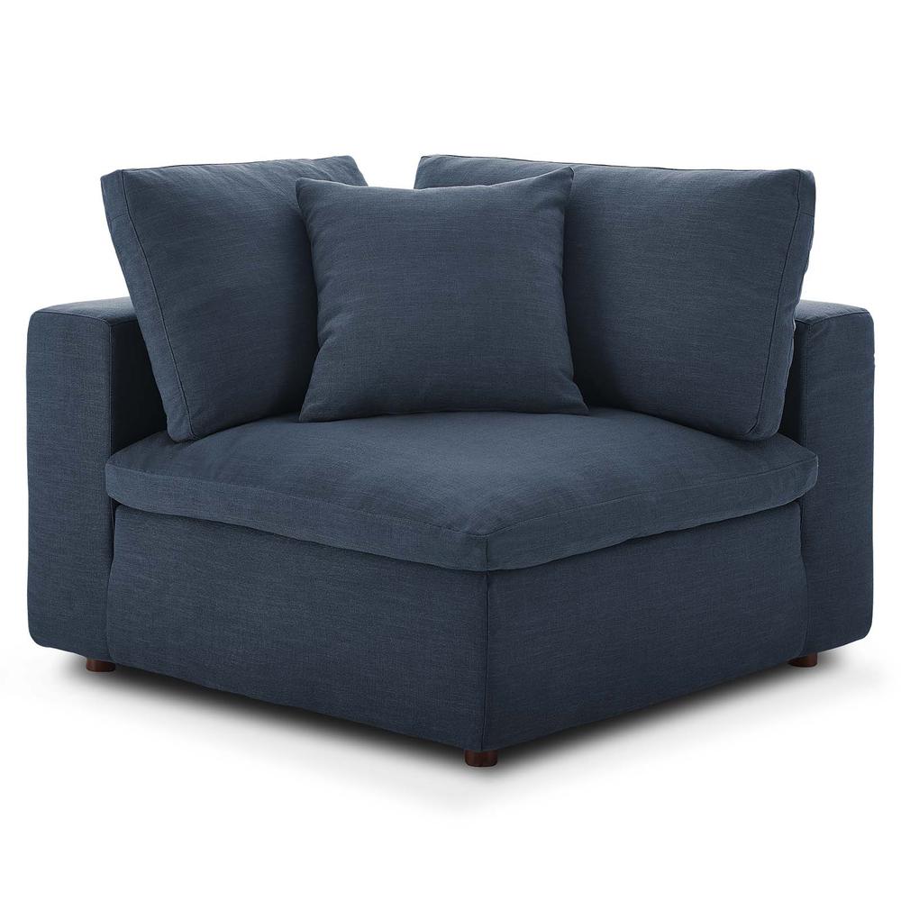 Commix Down Filled Overstuffed 6 Piece Sectional Sofa Set -Azure EEI-3361-AZU. Picture 8