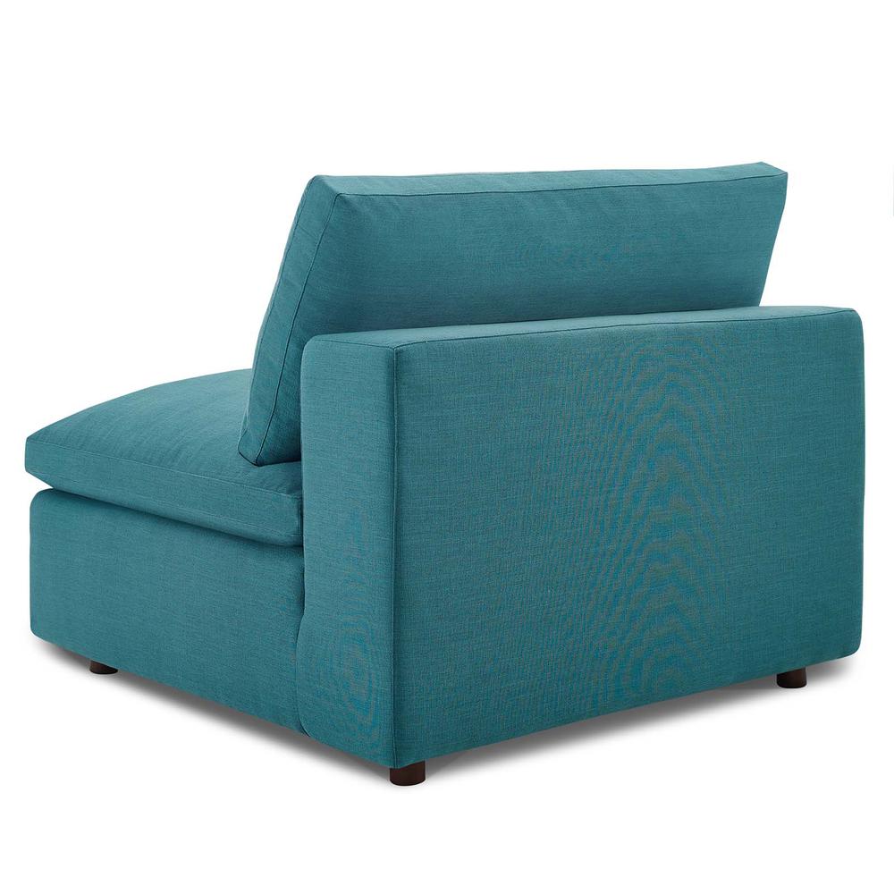 Commix Down Filled Overstuffed 6 Piece Sectional Sofa Set - Teal EEI-3361-TEA. Picture 4
