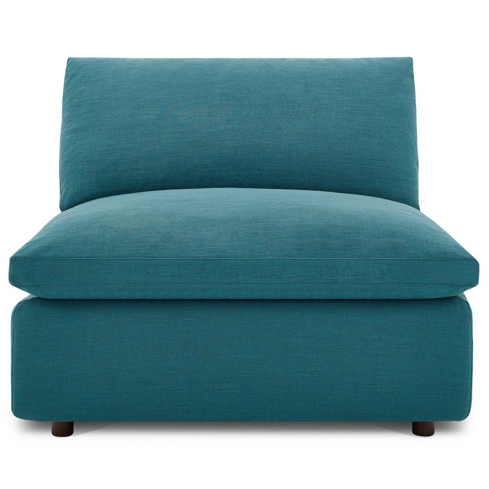 Commix Down Filled Overstuffed 6 Piece Sectional Sofa Set - Teal EEI-3361-TEA. Picture 5