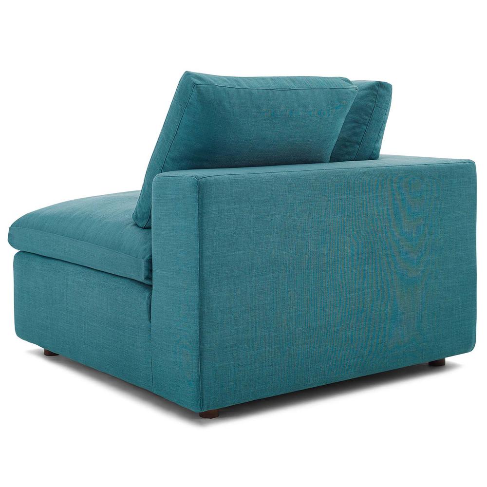Commix Down Filled Overstuffed 6 Piece Sectional Sofa Set - Teal EEI-3361-TEA. Picture 7