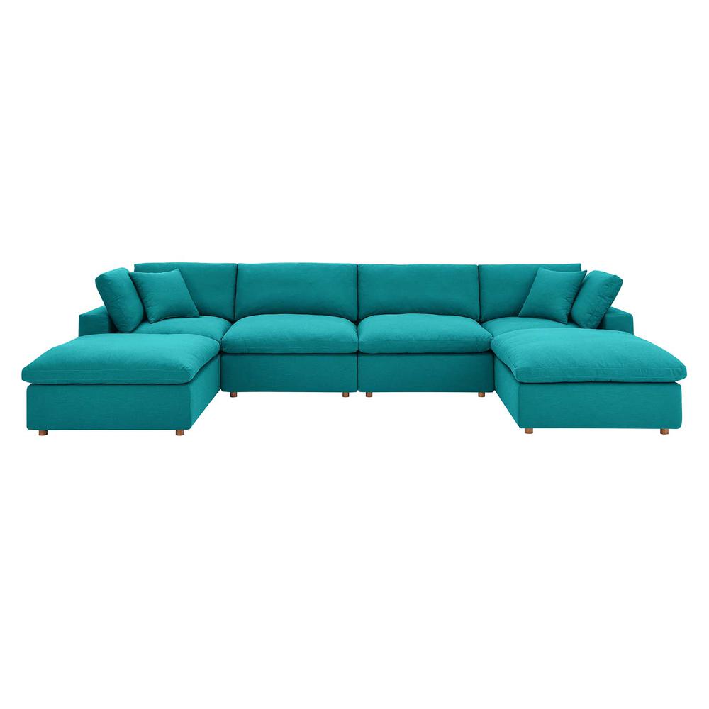 Commix Down Filled Overstuffed 6-Piece Sectional Sofa. Picture 1