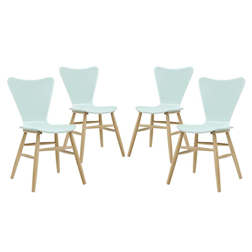 Cascade Dining Chair Set of 4 - Light Blue EEI-3380-LBU. Picture 1