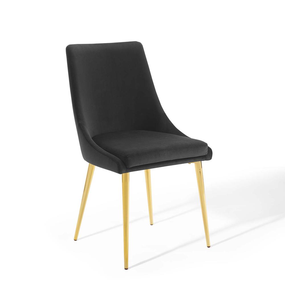 Viscount Modern Accent Performance Velvet Dining Chair. Picture 1
